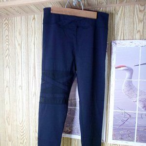 black mesh leggings
